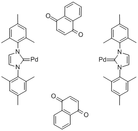 [1,3-bis(2,4,6-trimethylphenyl)imidazol-2-ylidene]palladium,naphthalene-1,4-dione
[1,3-双(2,4,6-三甲基苯基)咪唑-2-亚基](1,4-萘醌)钯(0)二聚体/467220-49-1